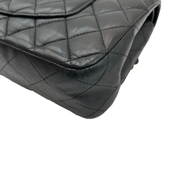 ✨$6700✨ Chanel Black Lambskin Double Flap Shoulder Bag - Picture 9 of 13